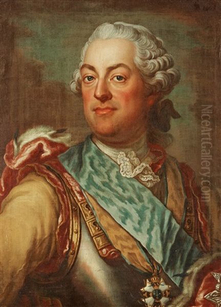 Adam Horn Af Ekebyholm (1717-1778) Oil Painting by Jacob Bjork