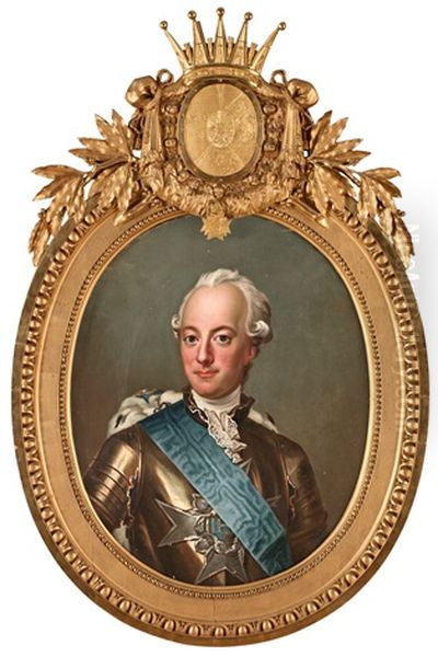 Hertig Karl (konung Karl Xiii) Oil Painting by Jacob Bjork