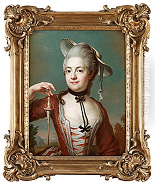 Anna Elisabet Silfverschiold, Gift Af Petersens Oil Painting by Jacob Bjork