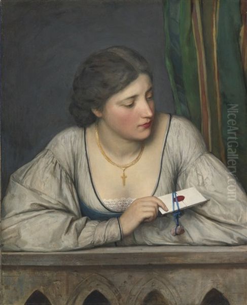 The Love Letter Oil Painting by Eugen von Blaas