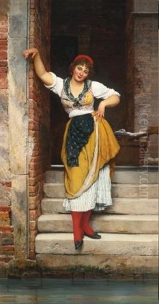 Ninetta Oil Painting by Eugen von Blaas