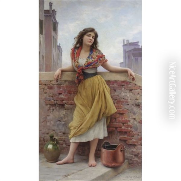 The Watercarrier Oil Painting by Eugen von Blaas