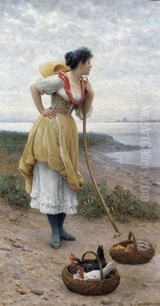 Daydreaming Oil Painting by Eugen von Blaas