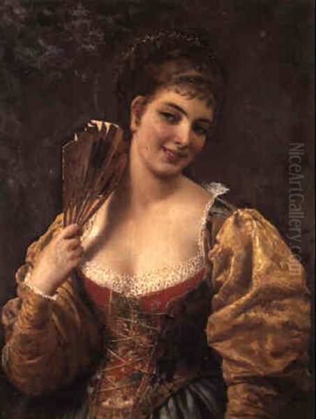 La Belle Veneziana Oil Painting by Eugen von Blaas