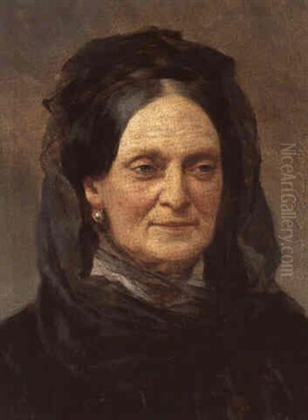 Frauenportrait Oil Painting by Eugen von Blaas