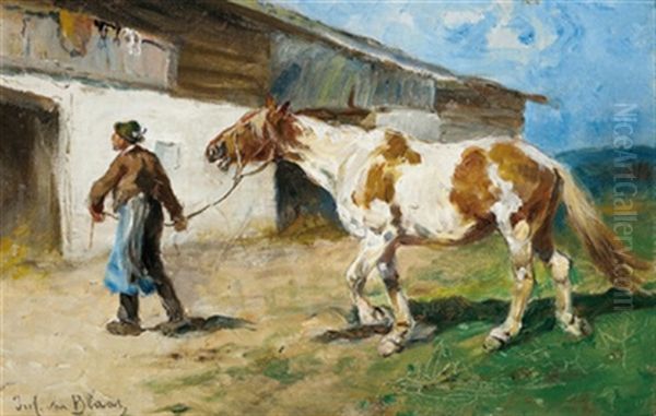 Am Heimweg by Julius von Blaas