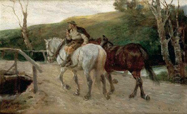 Heimkehr Oil Painting by Julius von Blaas