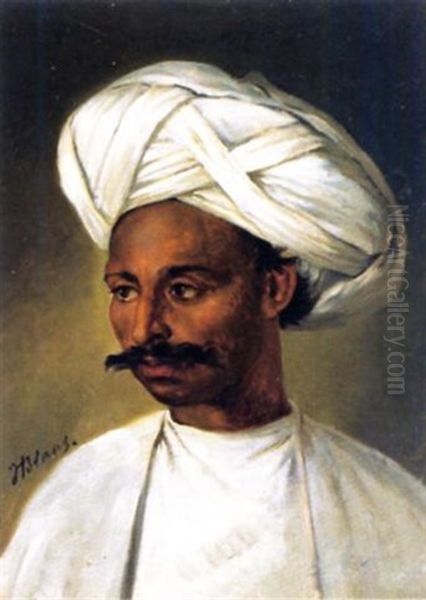 Der Perser Mohammed Khan Aus Schiras Oil Painting by Julius von Blaas