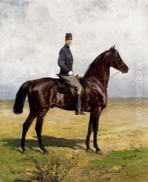 Grof Osternbrandt Stuppack (count Osternbrandt Stuppack) Oil Painting by Julius von Blaas