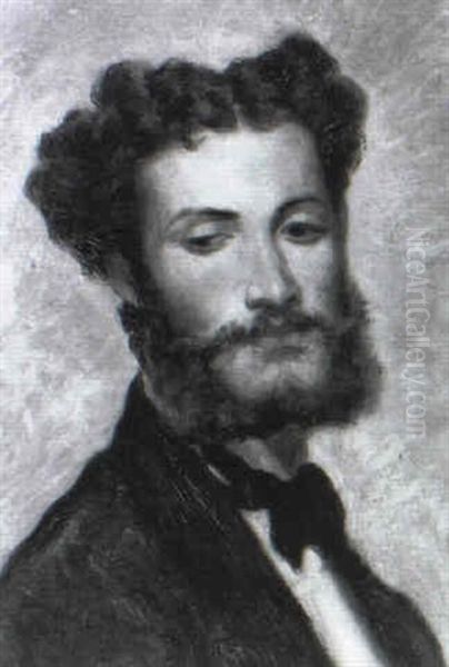 Selbstportrait Oil Painting by Julius von Blaas