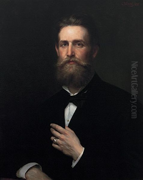 Portrait Des Joseph Carl Achaz Freiherr Von Doblhoff Oil Painting by Karl von Blaas