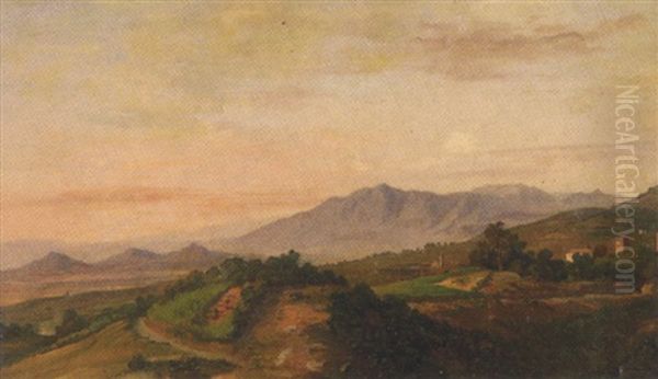 In Den Albaner Bergen Oil Painting by Karl von Blaas