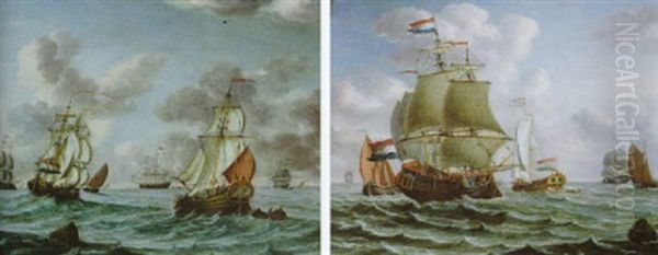 Marine Oil Painting by Pieter Aartzs Blaauw