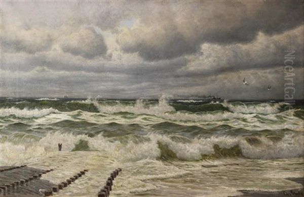 Seascape Oil Painting by Christian Blache