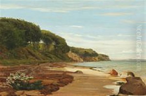 Danish Coastal Scenery Oil Painting by Christian Blache