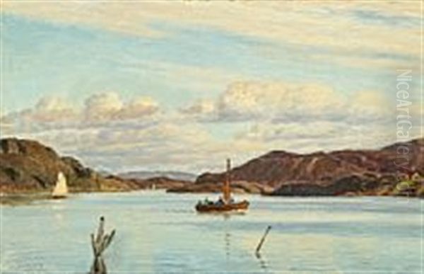 Costal Scenery From Sweden Oil Painting by Christian Blache