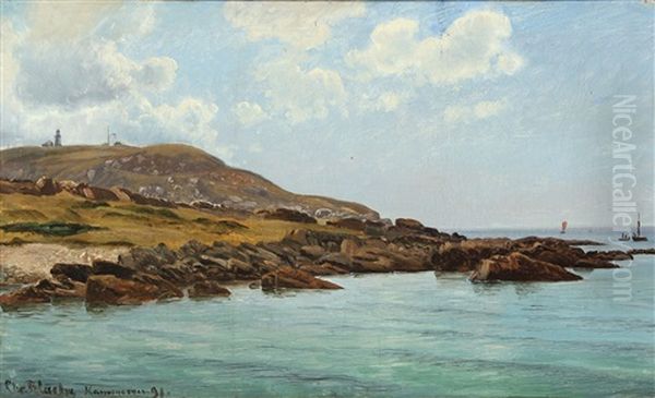 View From Hammeren, Bornholm Oil Painting by Christian Blache