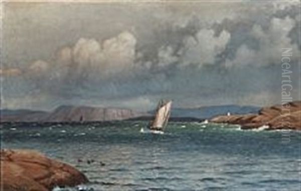 Skaergaarden Ved Marstrand Oil Painting by Christian Blache