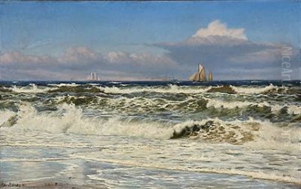 Stranden Ved Humlebaek Oil Painting by Christian Blache