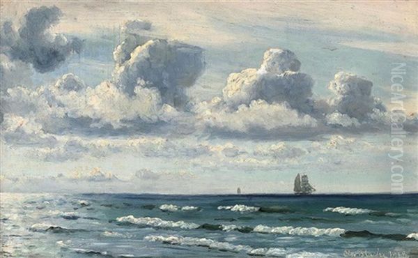 Fair Weather Oil Painting by Christian Blache