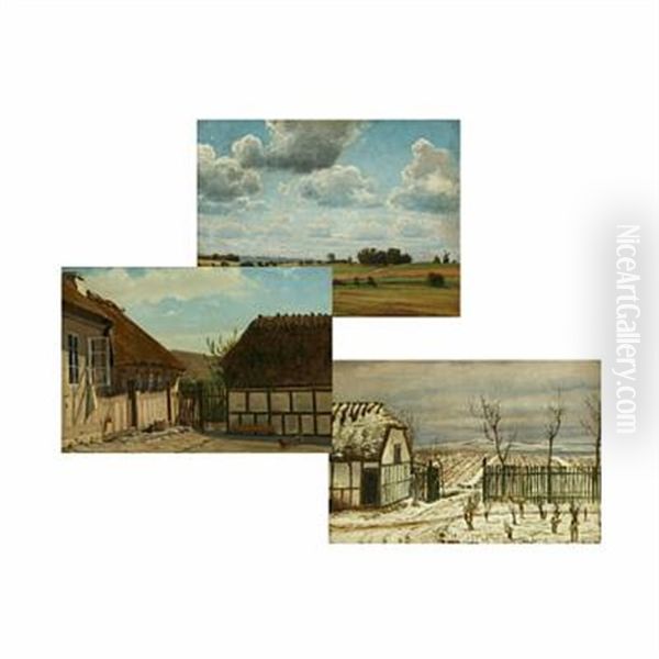 Landscape (+ 2 Others; 3 Works, Various Sizes) by Christian Blache