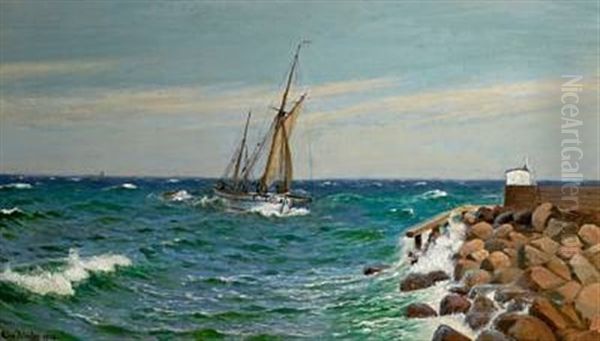 Seascape Oil Painting by Christian Blache