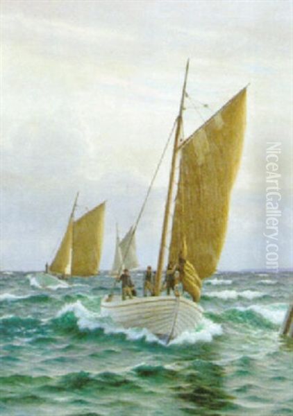 Segeln Halas Oil Painting by Christian Blache