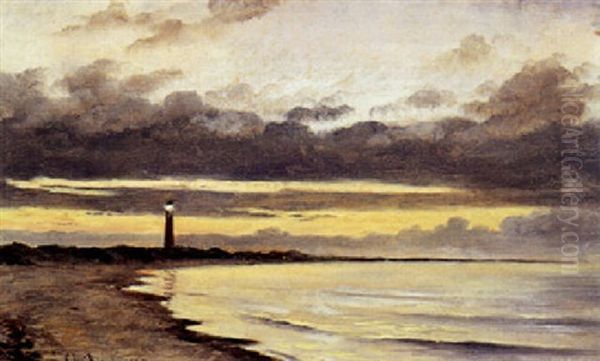 Skagen Fyr Oil Painting by Christian Blache