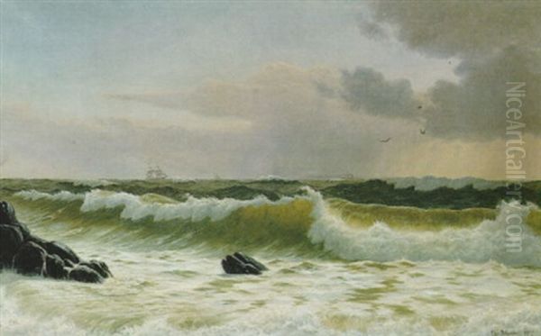 Seascape Oil Painting by Christian Blache