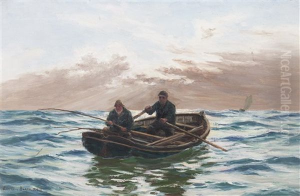 Fishermen Oil Painting by Andrew Black