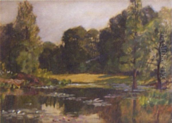 Kew Gardens Oil Painting by Arthur John Black