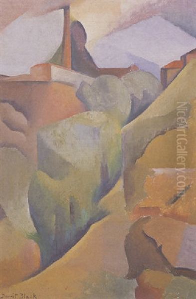 Hills, Brickyard Oil Painting by Dorrit Black