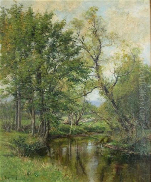 Early Spring Oil Painting by Olive Parker Black