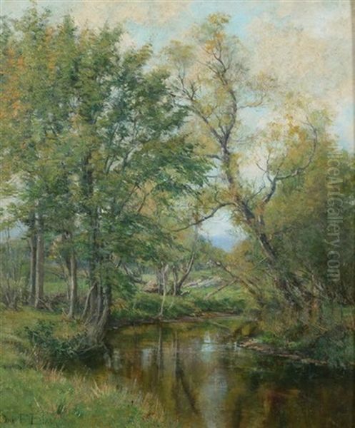 Early Spring Oil Painting by Olive Parker Black