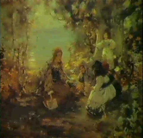 The Fairytale Oil Painting by Thomas Bromley Blacklock