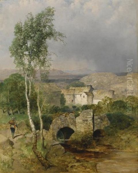 View To Hillsdale, Cumberland Oil Painting by William James Blacklock