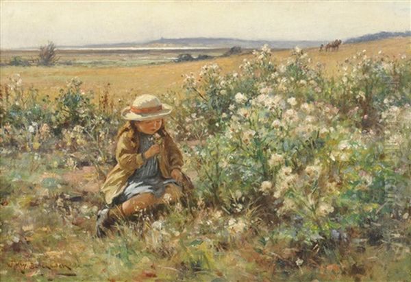 Thistledown, Dunwich Coast, Suffolk Oil Painting by William Kay Blacklock