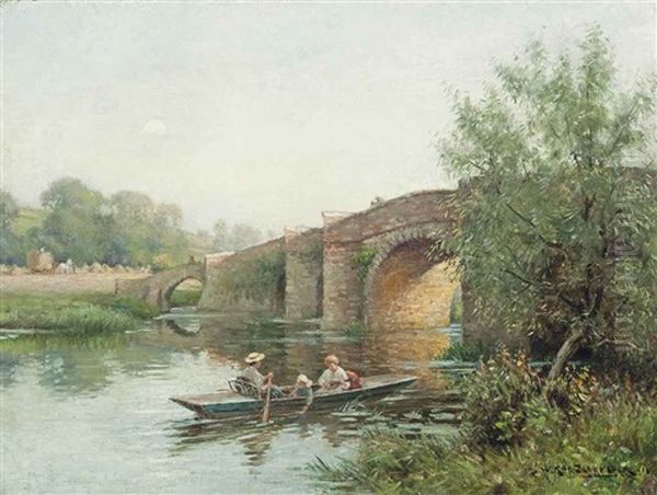 Early Morning On The River Oil Painting by William Kay Blacklock