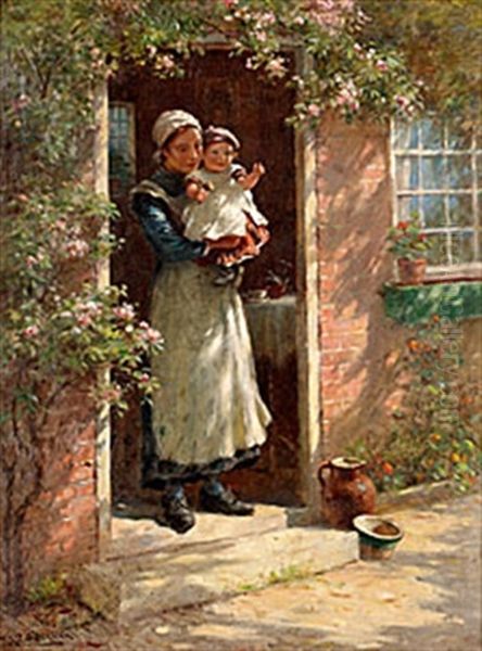 Waiting For Father Oil Painting by William Kay Blacklock