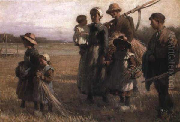 Returning From The Harvest Field Oil Painting by William Kay Blacklock