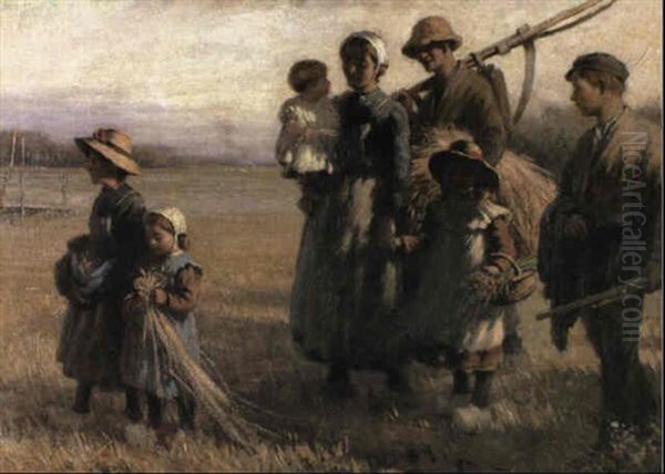 Returning From The Fields Oil Painting by William Kay Blacklock