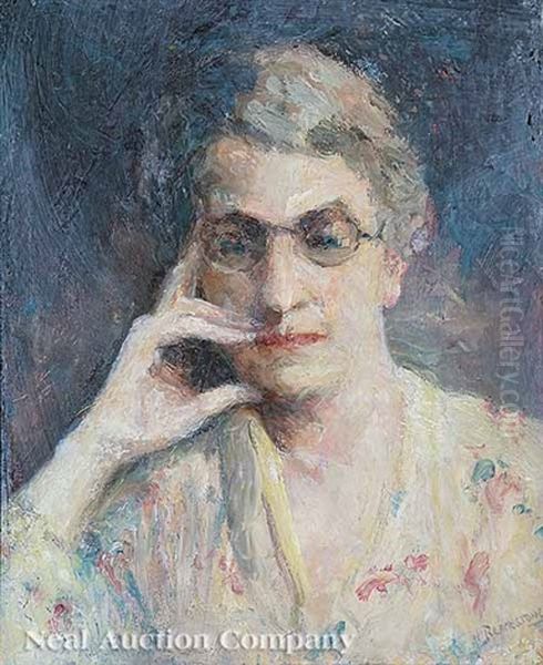 Portrait Of Helen M. Turner Oil Painting by Harriet Blackstone