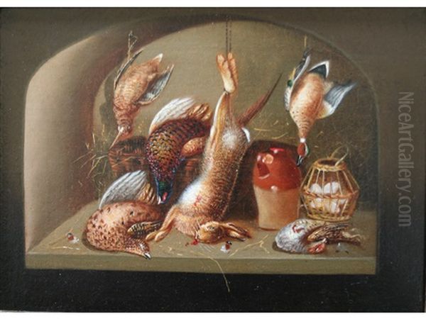 Scenes From A Sportsman's Larder (pair) Oil Painting by Benjamin Blake