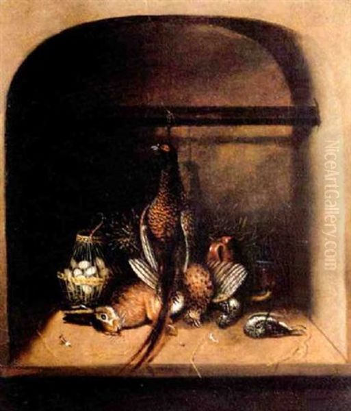 Still Life Of Game (+ Another Similar, Pair) Oil Painting by Benjamin Blake