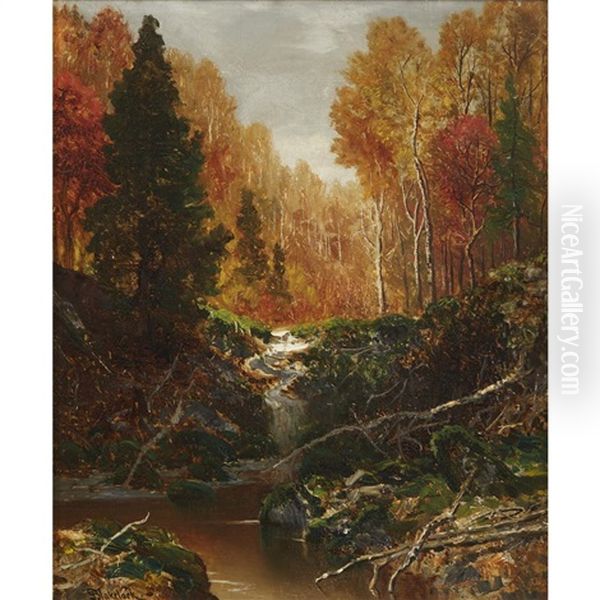 Autumn In The Catskills Oil Painting by Ralph Albert Blakelock