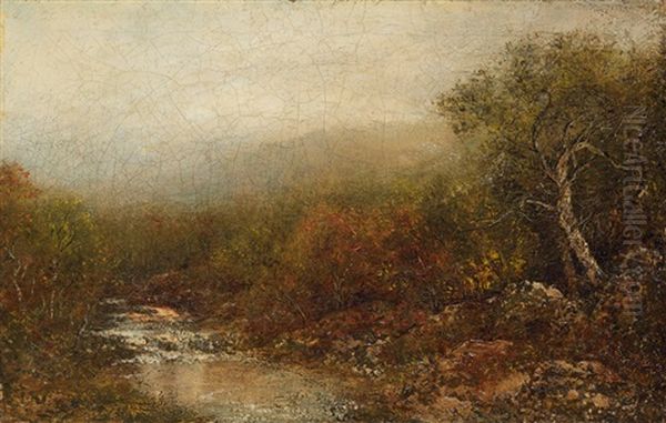 Stream In The Woods Oil Painting by Ralph Albert Blakelock