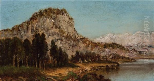 Western Landscape Oil Painting by Ralph Albert Blakelock