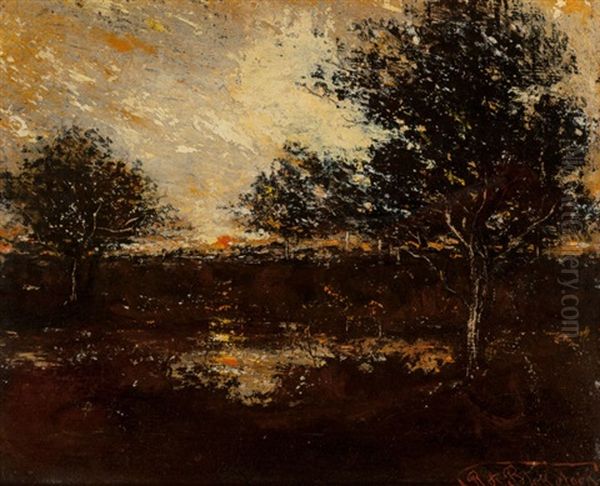 Reflections Oil Painting by Ralph Albert Blakelock