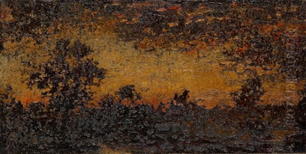 Twilight Landscape Oil Painting by Ralph Albert Blakelock