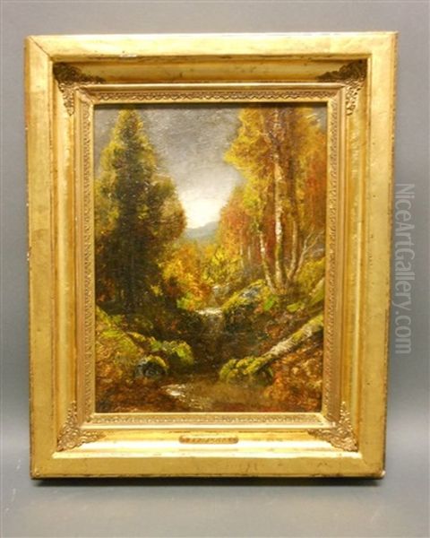 The Trout Stream Oil Painting by Ralph Albert Blakelock